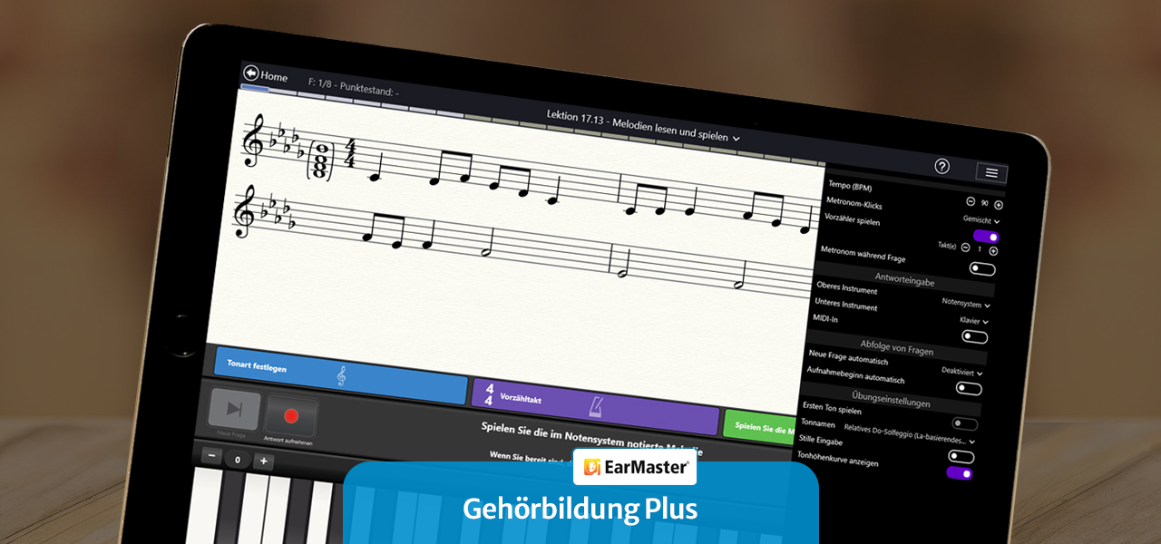 EarMaster: Musikalische Gehörbildung und mehr auf allen Plattformen
