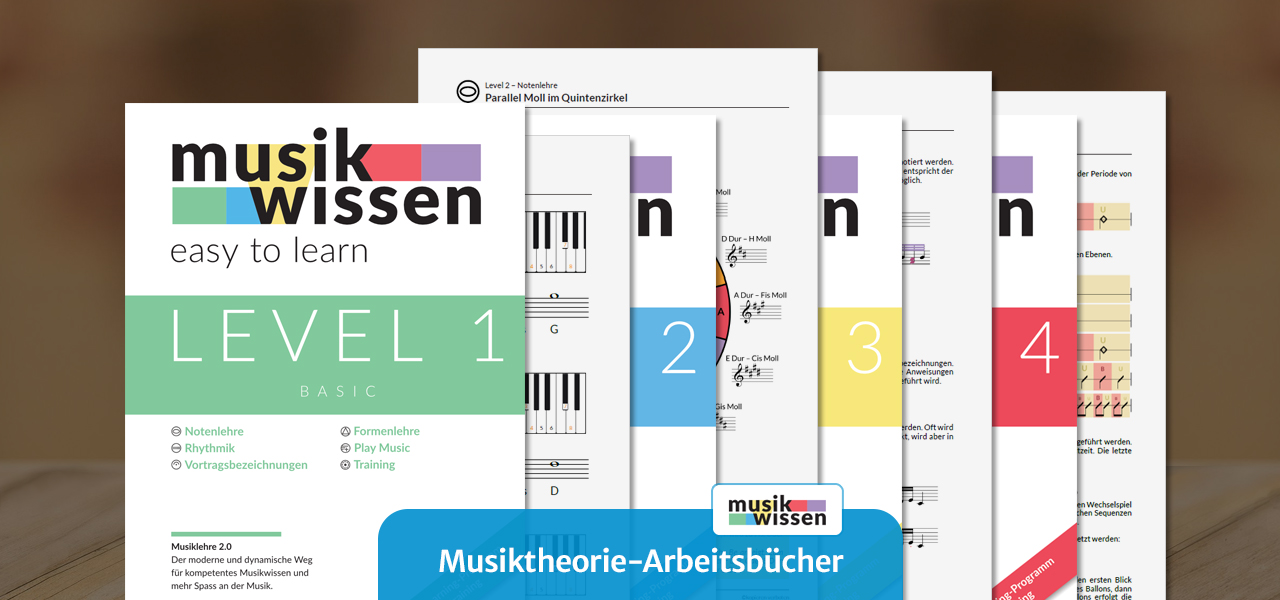 musik-wissen: Musiktheorie-Arbeitsbücher als Druckausgabe