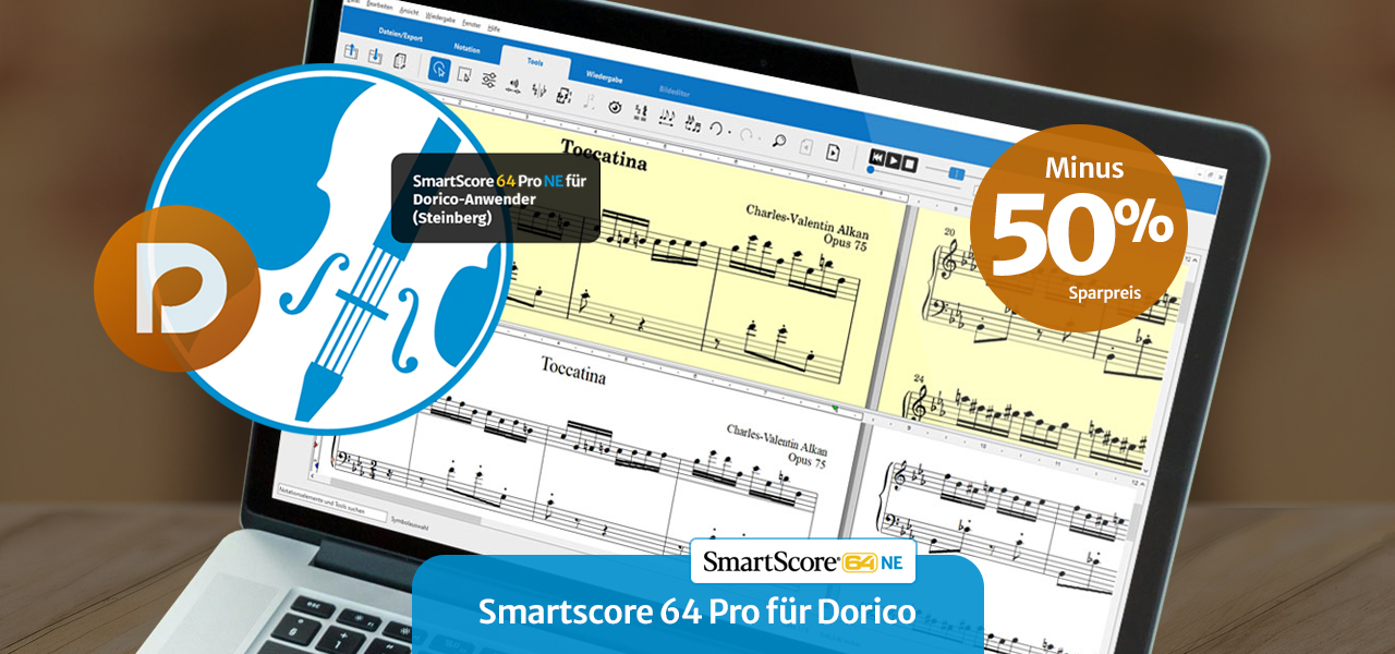 SmartScore 64 Professional NE für Dorico (Steinberg)