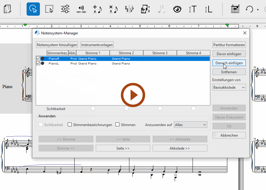 Animation starten ➧